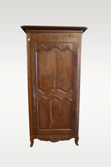 Antique slim French Provençal style wardrobe from the 1800s