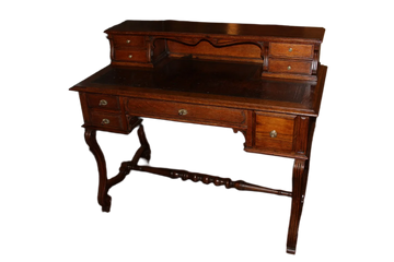 Petite Bureau Rustique du Début du XIXe Siècle en Chêne Français