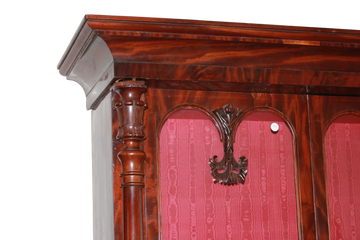Vetrina Libreria BookCase Inglese Stile Regency di metà 1800 in mogano
