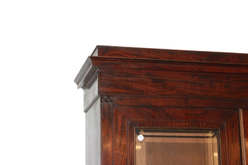 Bookcase libreria francese stile Luigi Filippo del 1800 in mogano