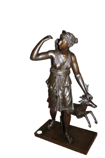 19th Century French Sculpture of Diana the Huntress – Mid 1800s
