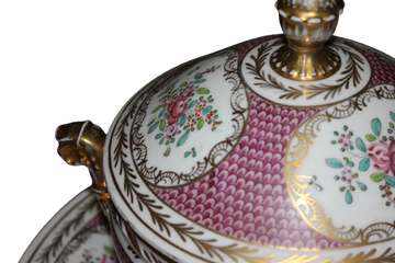 Zuppiera con Piatto in porcellana Cinese di inizio 1900