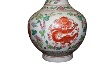 Vaso Cinese Monofiore di inizio 1900