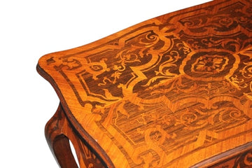 Toilette francese Stile Luigi XV del 1800 Riccamente intarsiata