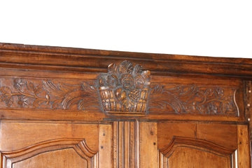 Armadio Provenzale In Legno Di Noce del 1700