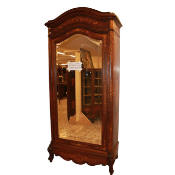 Französischer Kleiderschrank aus dem 19. Jahrhundert – Louis XV Stil aus Intarsiertem Palisander