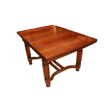 Table rustique rectangulaire à rallonges – Fin XIXe siècle, noyer