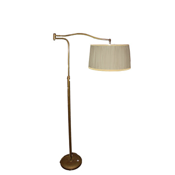 1940s French Brass Floor Lamp