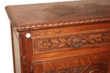 Credenza Provenzale Francese a 3 Porte in legno Di Rovere XIX secolo
