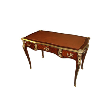 Prächtiger französischer Louis XV Diplomatenschreibtisch aus Bois de Violette – Anfang 19. Jahrhundert