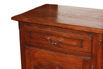 Credenzino Francese Stile Provenzale In Legno di Castagno XIX secolo