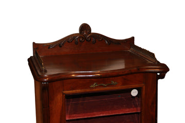 Piccolo cabinet inglese della seconda metà del 1800 stile Vittoriano in legno di mogano
