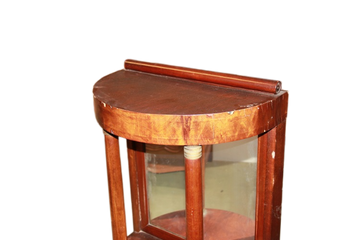 Credenzino consolle francese stile Impero del 1800 in piuma di mogano