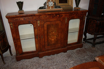 Louis XVI style sideboard from the early 1800s, 3 doors with inlays