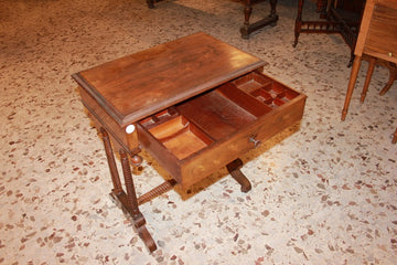 19th century Charles X style Sewing Table in rosewood