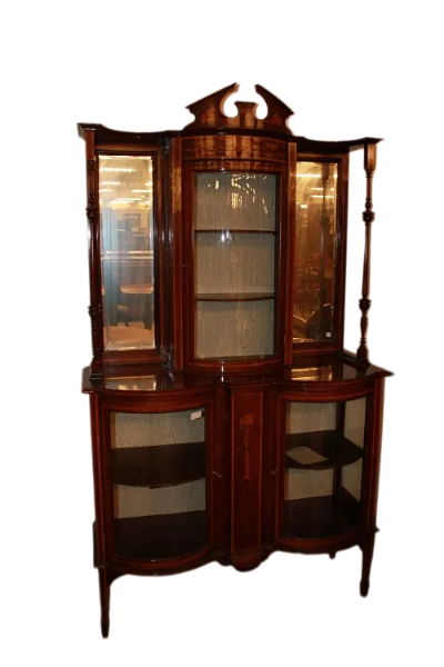 Vitrine anglaise en acajou, 19ème siècle - En vente sur France Vitrine anglaise en acajou, 19ème siècle - En vente sur France