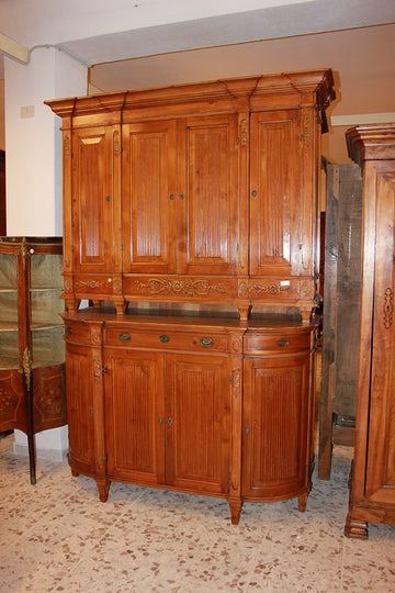 Large Austrian Louis XVI Cupboard from the late 1700s in pine wood