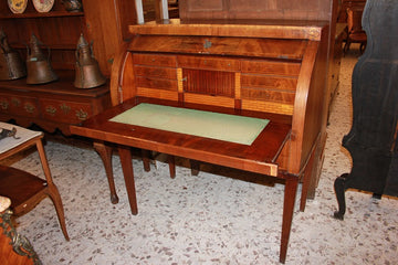 Northern European roller writing desk from the mid-1800s, Louis XVI style