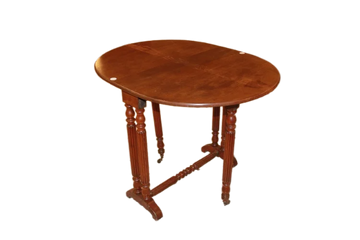 Table d'appoint à ailes de style Directoire en bois d'acajou datant des années 1800