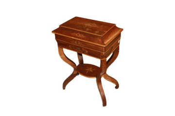 French Dressing Table style Charles X in rosewood embellished with rich inlays