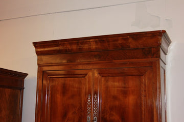 French Walnut Double Body Sideboard from the 1800s with 4 Doors