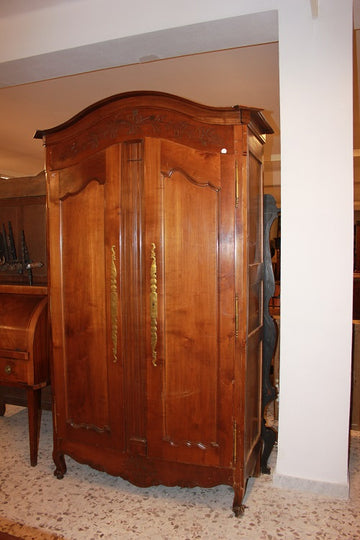 French Provencal wardrobe from the second half of the 1700s in dark oak