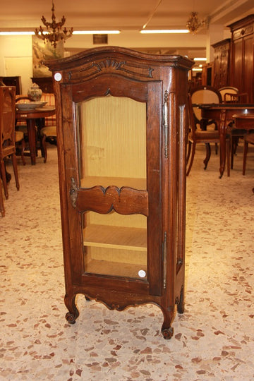 Small Provencal Low Display Cabinet from the Second Half of the 1800s in Walnut Wood