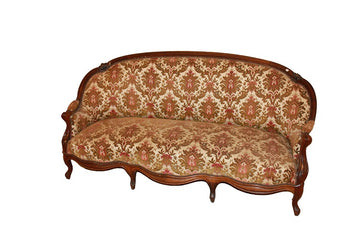 French sofa in Louis Philippe style, from the 19th century, made of rosewood wood