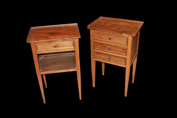 Pair of late 19th century French bedside cabinets in Louis XVI style