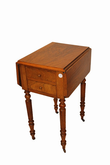 French Sewing Table from the 19th century with opening flaps and drawers