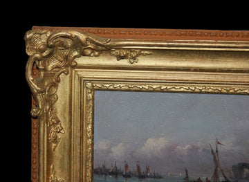 Small oil on panel from the mid-19th century English signed Arthur Gilbert 1819 - 1895