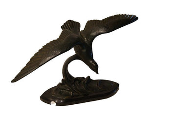 Ancient bronze sculpture Art Deco style Albatros signed