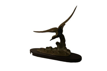Antica scultura art Decò in bronzo di Salvatore Melani 1900