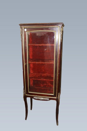 Antica vetrina 1 porta francese del 1800 stile Transizione