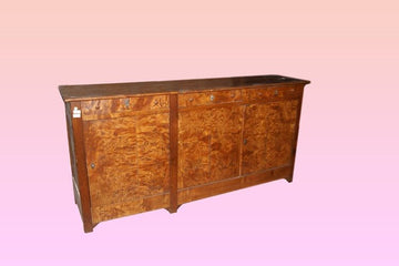 Antique Biedermeier sideboard from 1800 in elm wood