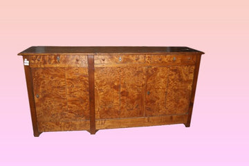 Antica credenza Biedermeier del 1800 in legno di olmo