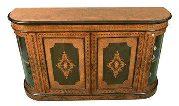 Antico servante francese del 1800 in noce e ebano a due ante xixsecolo