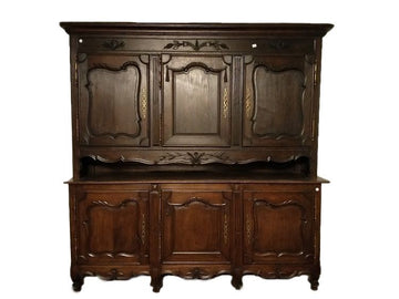 Antica credenza doppio corpo Provenzale, francia 1800 quercia