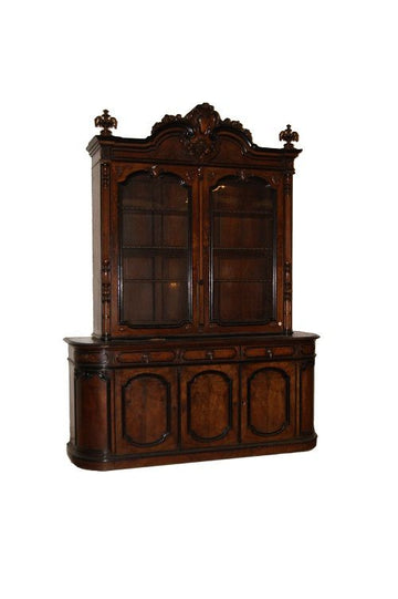 Grande credenza del 1800 Luigi Filippo in noce alta 280 cm