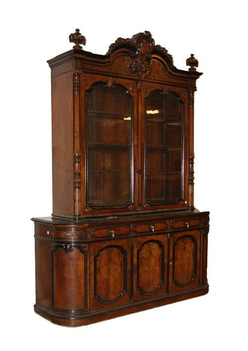 Grande credenza del 1800 Luigi Filippo in noce alta 280 cm