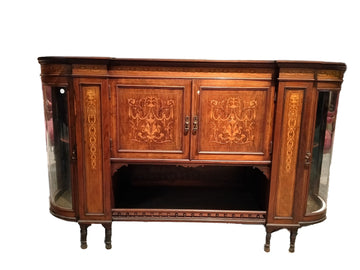Antico servante inglese del 1800 in legno di palissandro intarsiato