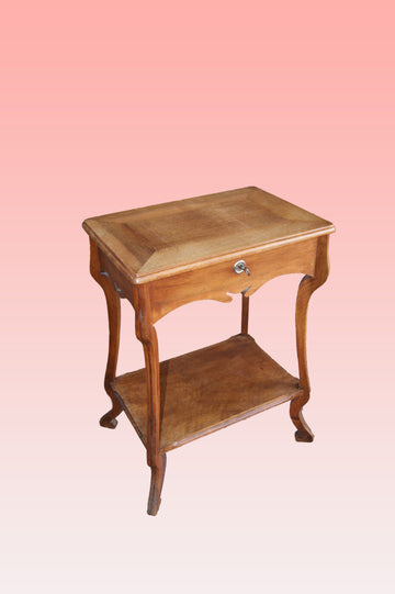 Antique French Art Nouveau dressing table in cherry wood