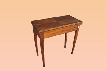 Louis XVI card table in walnut