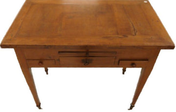 Antique Italian Louis XVI dressing table in cherry wood from 1700