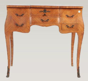 Antique French Dressing Table from 1800 Louis XV style in bois de rose