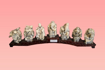 The Seven Gods of Fortune (七福神 shichifukujin) mammoth ivory