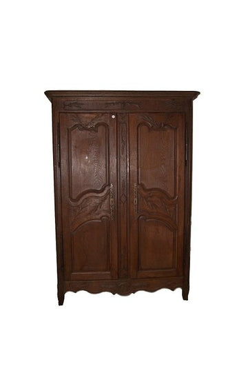 Armadio antico francese Provenzale di fine 1700 in rovere