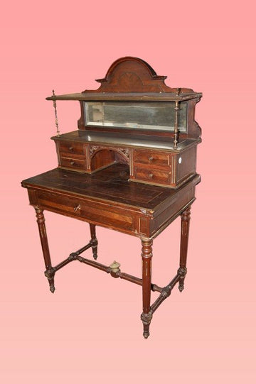 Antico Bonheur du jour francese del 1800 Luigi XVI
