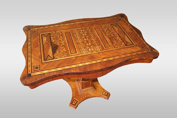 Antico stupendo tavolino da salotto intarsiato del 1800 francese