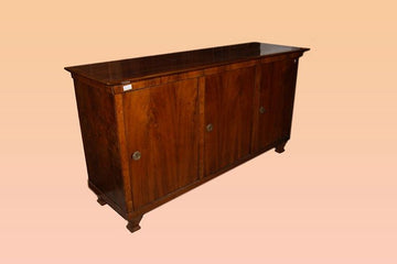 Credenza 3 porte Biedermeier in noce